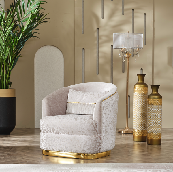 MILANO GOLD ARMCHAIR كرسي دهبي ميلانو