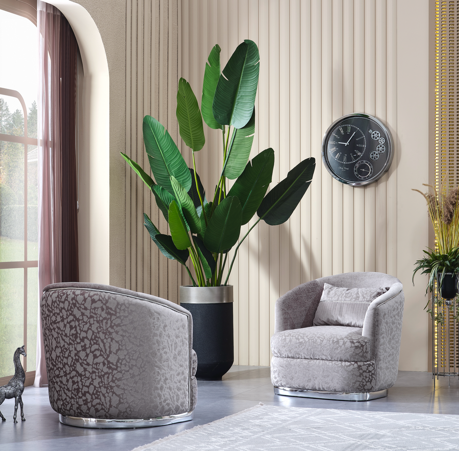 MILANO SILVER ARMCHAIR