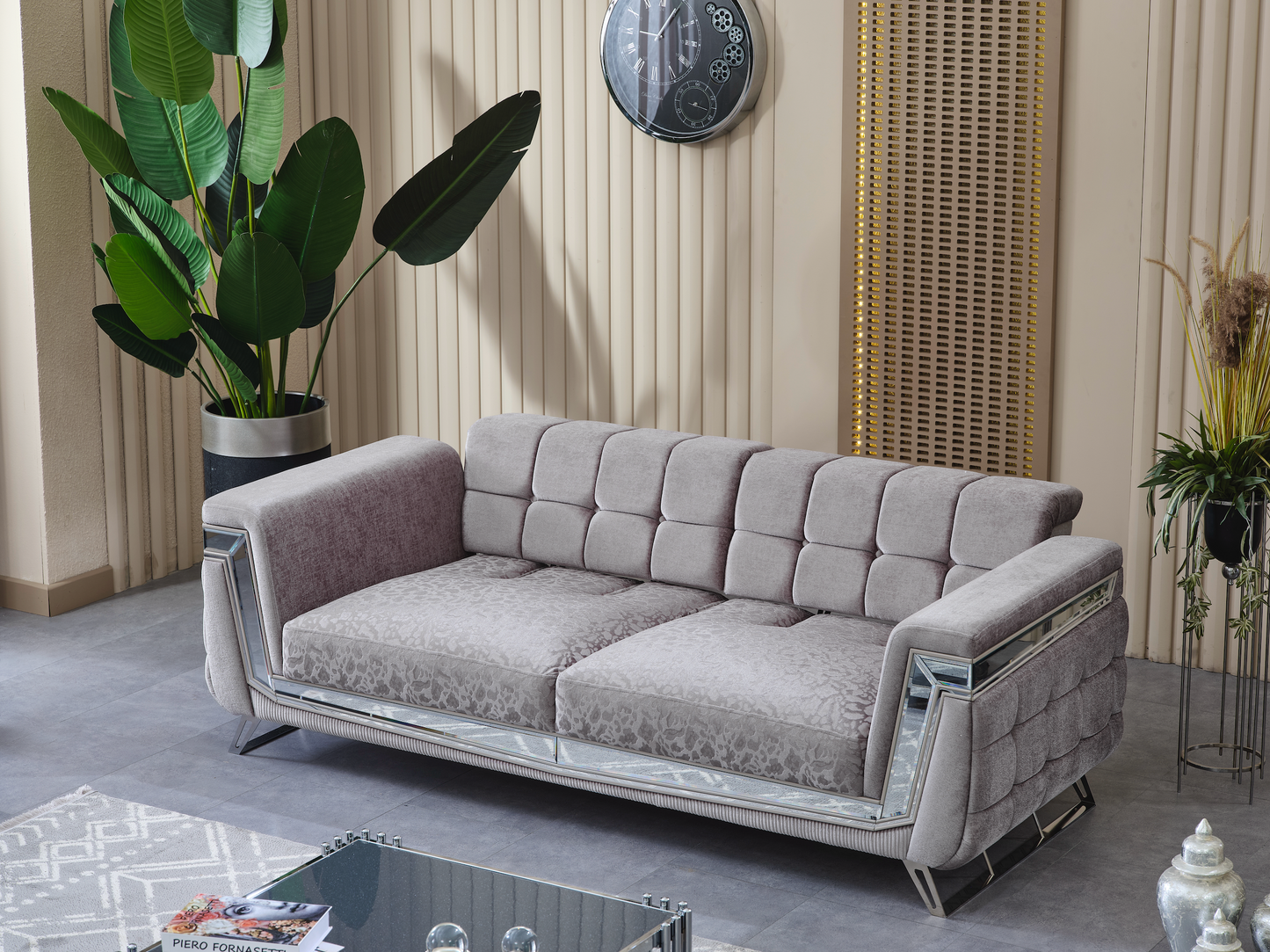 MİLANO SILVER SOFA SET