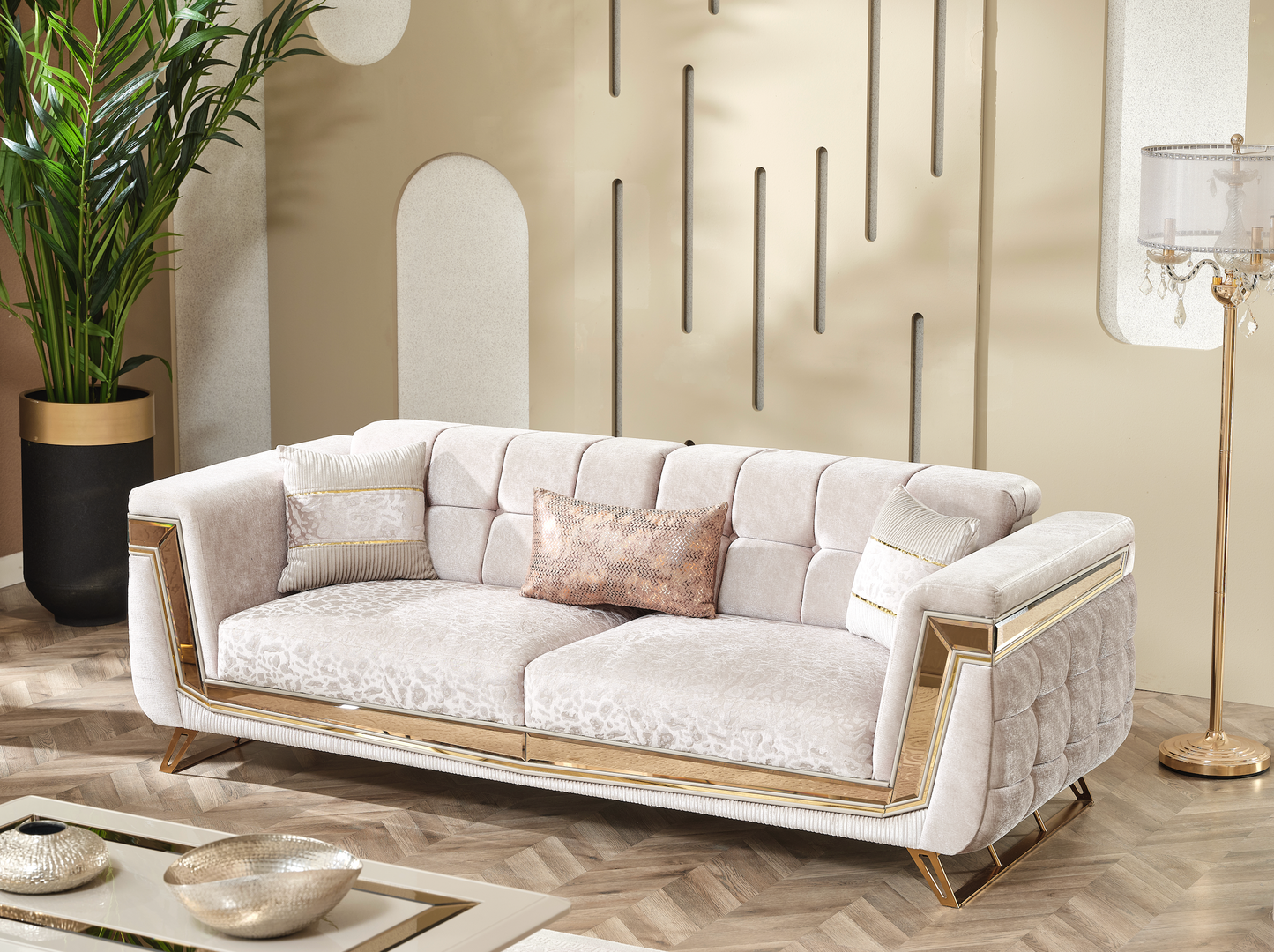 MİLANO GOLD SOFA SET