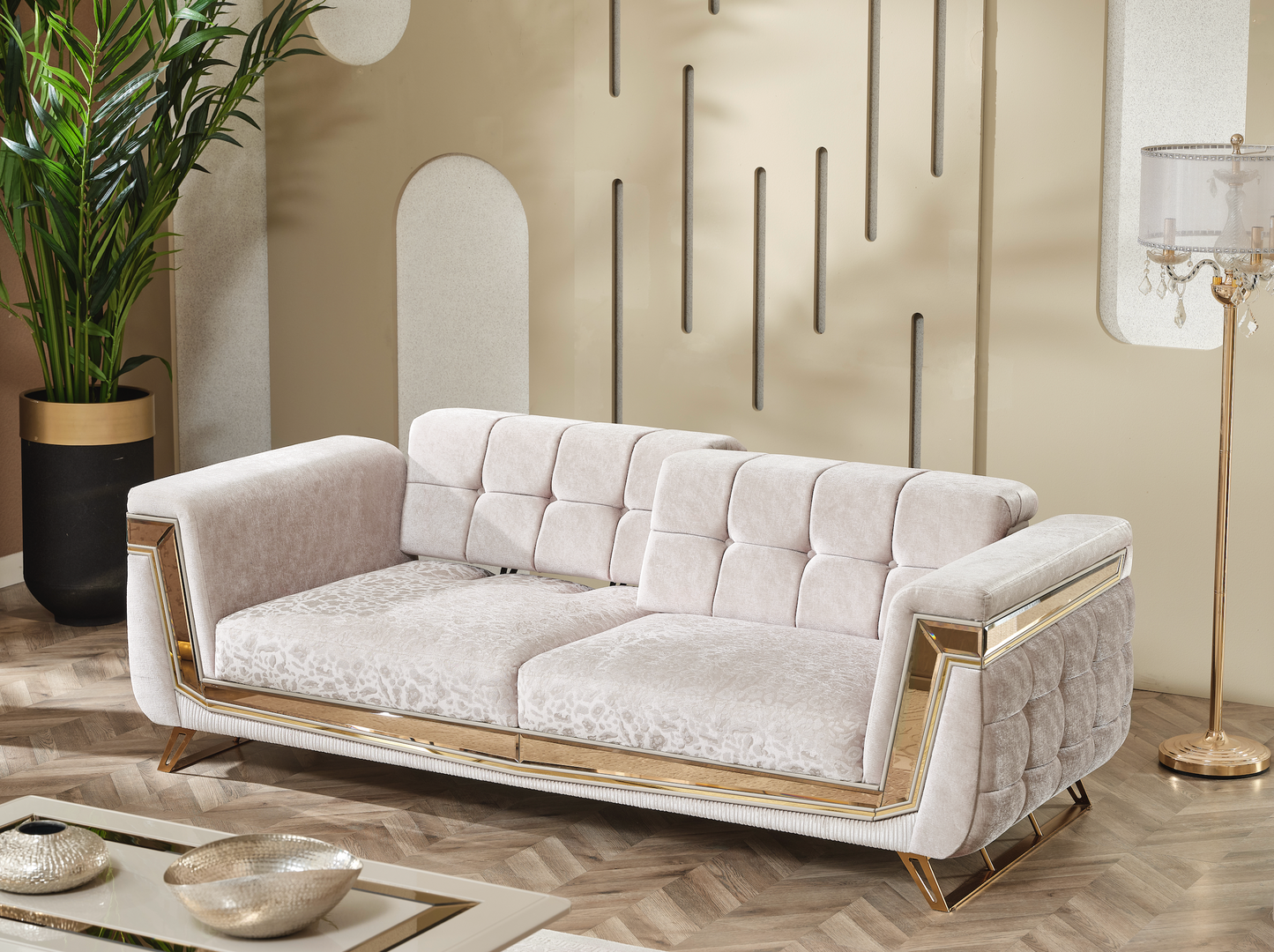 MİLANO GOLD SOFA SET